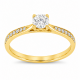 Pre Owned 18ct Diamond Solitaire Ring ZB883